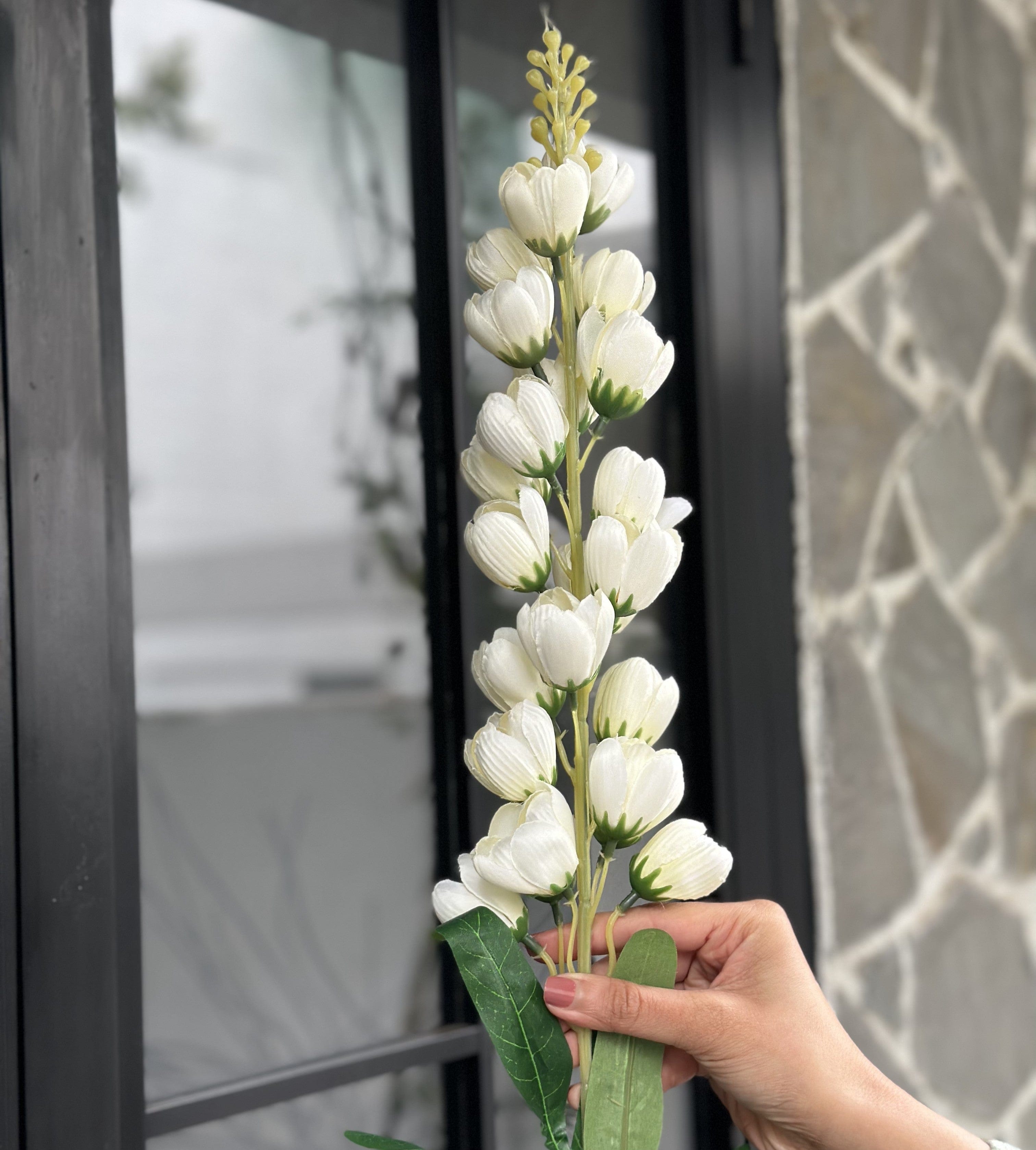 House Of Anantaa Flower White Bud Flower - White