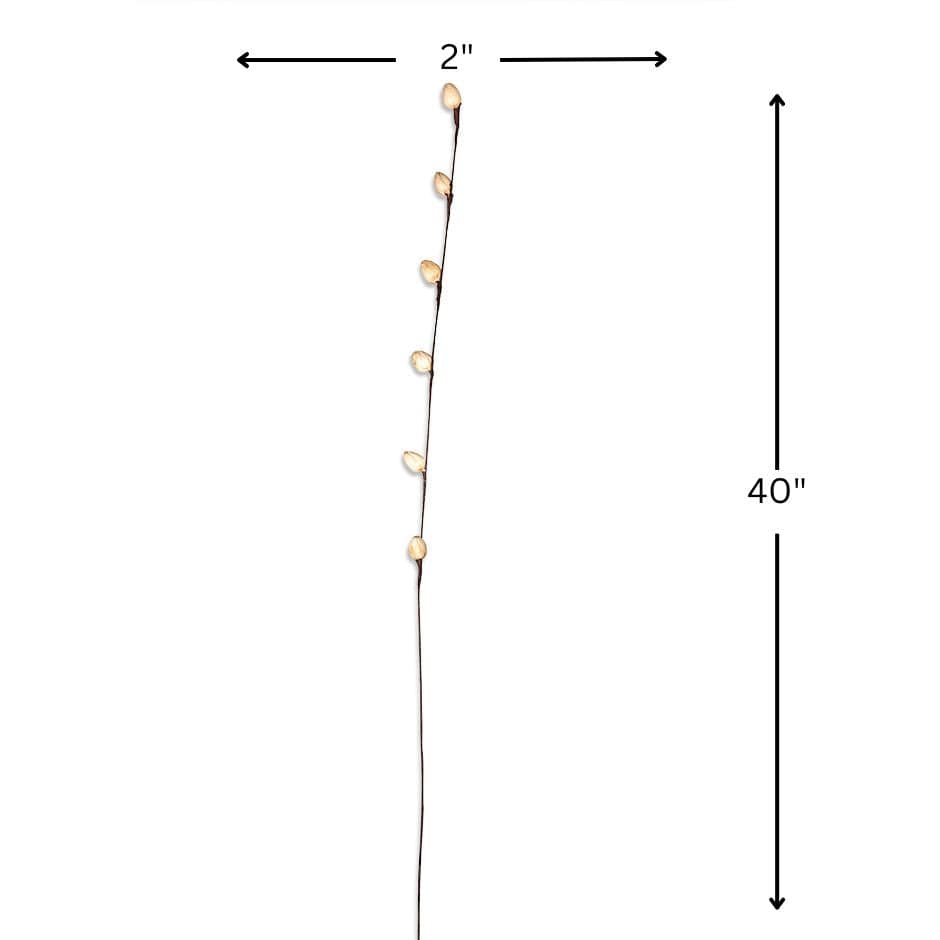 House Of Anantaa Flower White Bud Stick