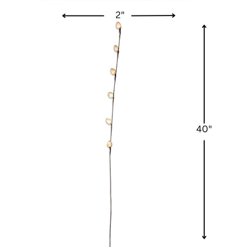 House Of Anantaa Flower White Bud Stick