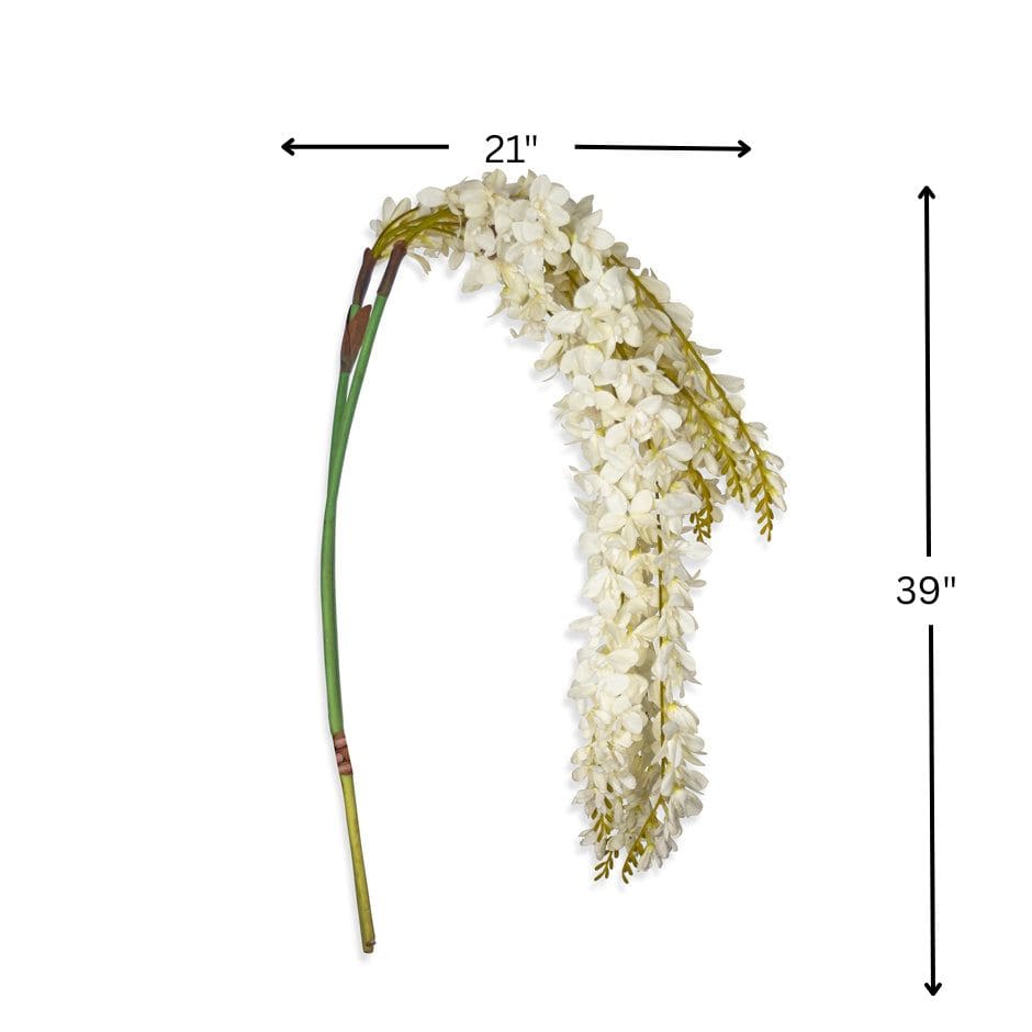 House Of Anantaa Flower White Hanging Flower-Long