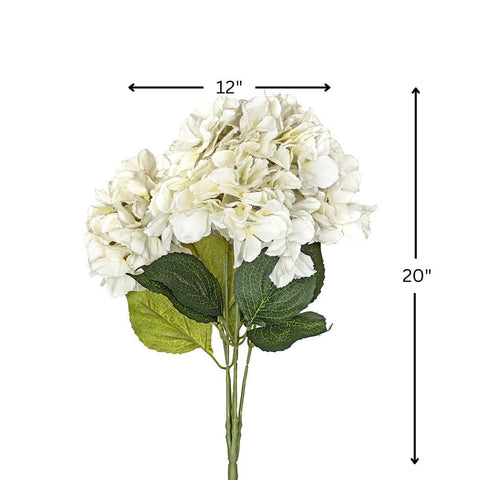House Of Anantaa Flower White Hydrangea Flower (White)