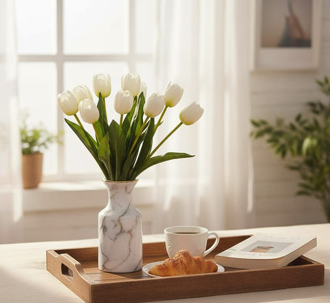 House Of Anantaa Flower White Tulip