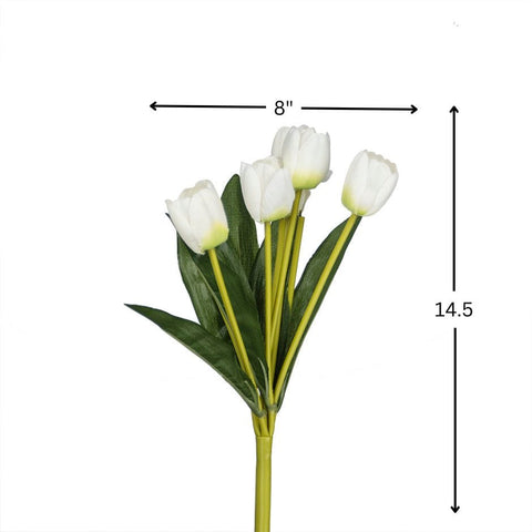 House Of Anantaa Flower White Tulip