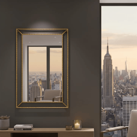 House Of Anantaa Furniture Antique Gold Diana Mirror