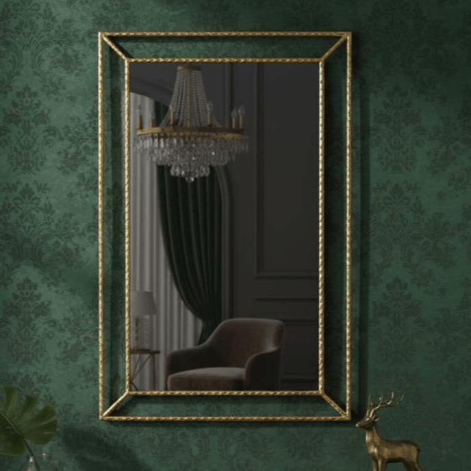 House Of Anantaa Furniture Antique Gold Diana Mirror