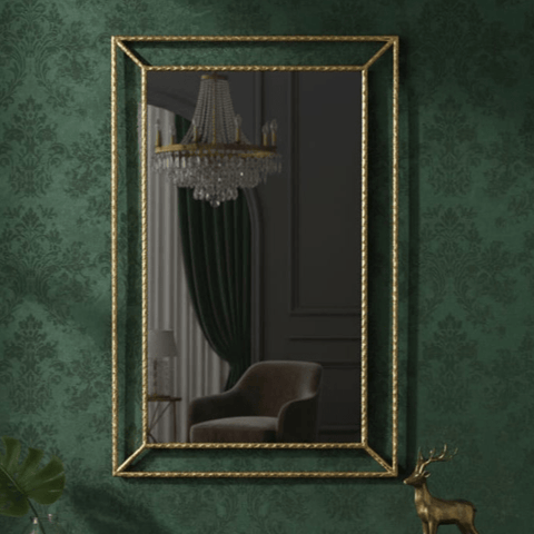 House Of Anantaa Furniture Antique Gold Diana Mirror
