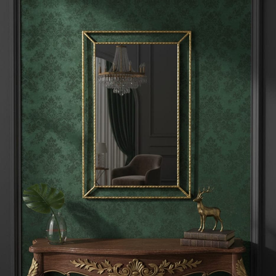 House Of Anantaa Furniture Antique Gold Diana Mirror