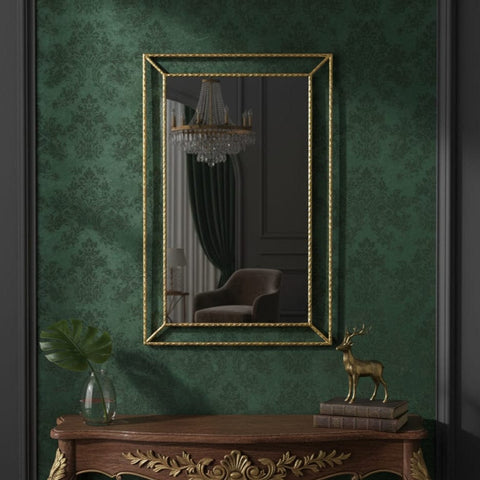 House Of Anantaa Furniture Antique Gold Diana Mirror