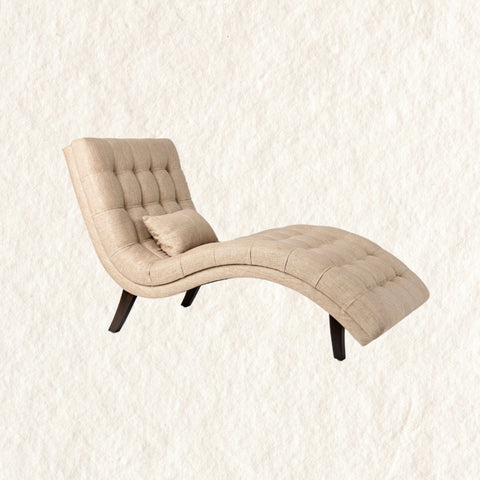 House Of Anantaa Furniture Beige Chaise Lounger