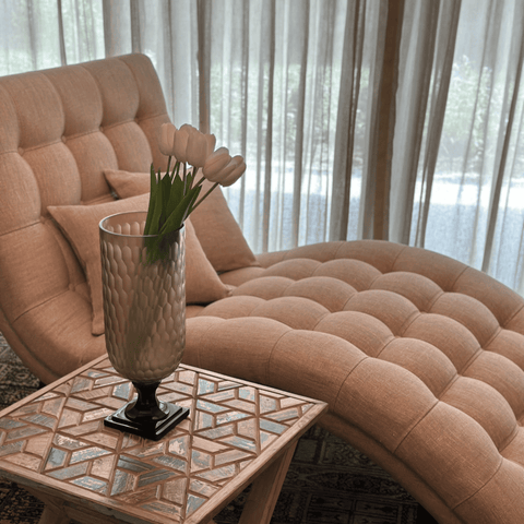 House Of Anantaa Furniture Beige Chaise Lounger