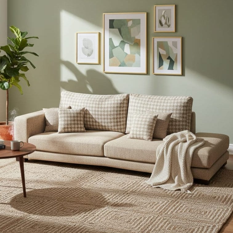 House Of Anantaa Furniture Beige Soho Sofa
