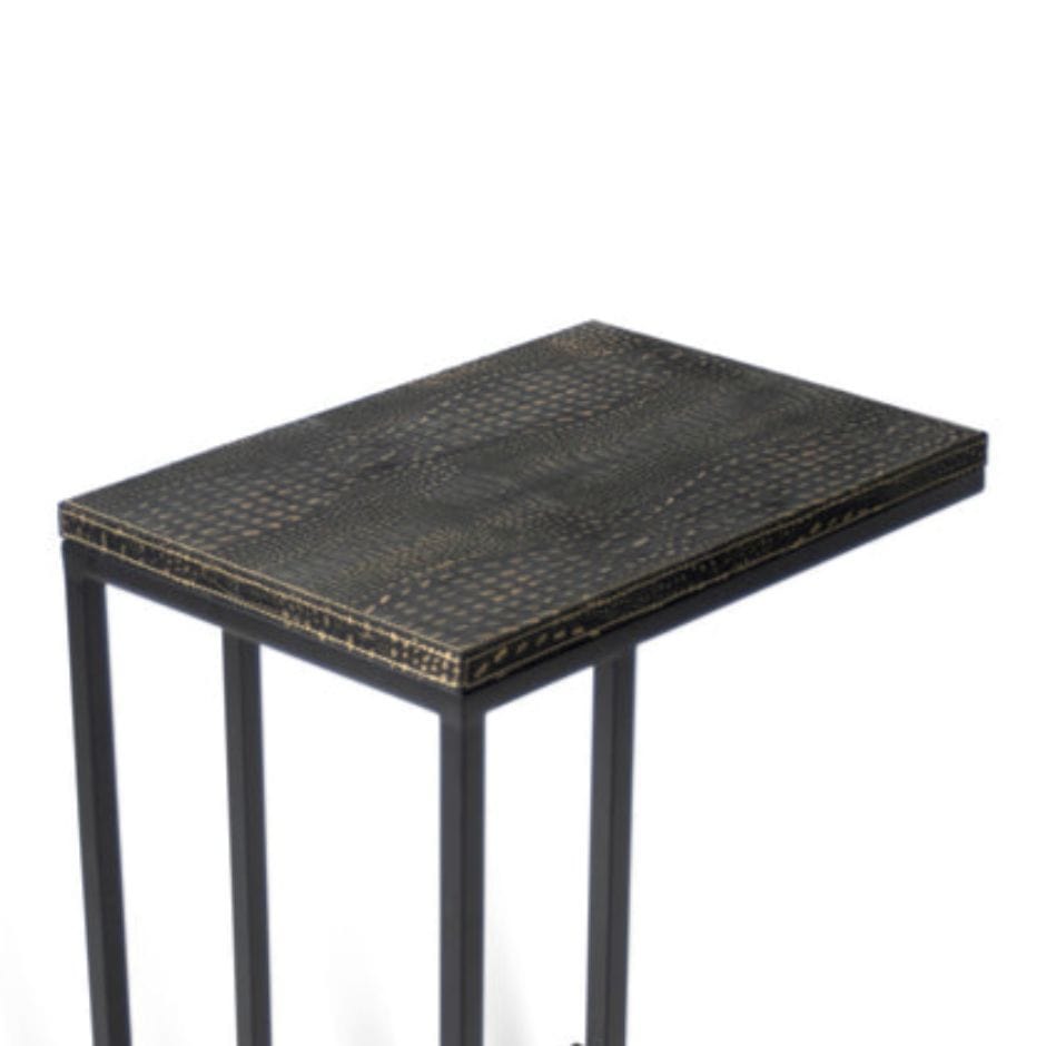 House Of Anantaa Furniture black/gold Insert Table (Black/Gold)