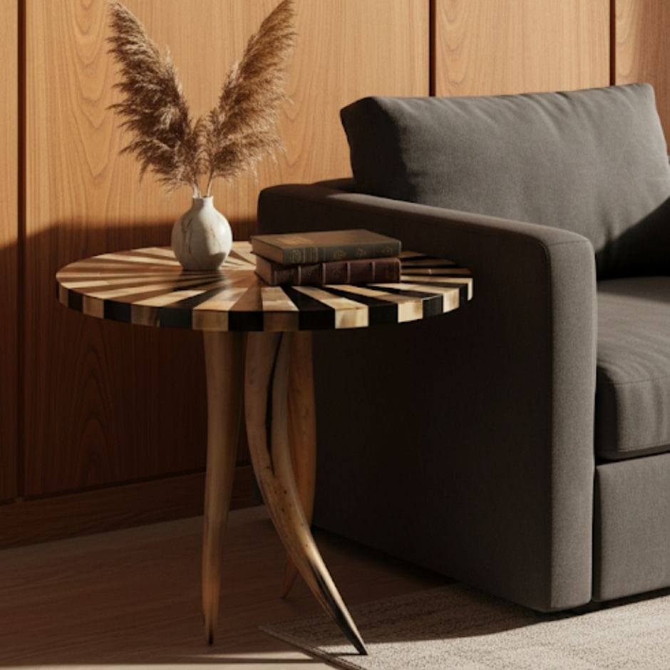 House Of Anantaa Furniture Black Horn Table
