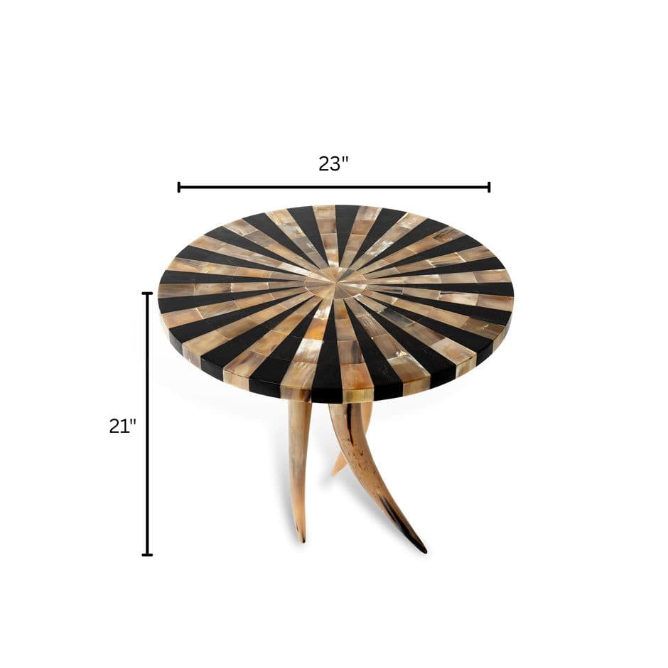 House Of Anantaa Furniture Black Horn Table