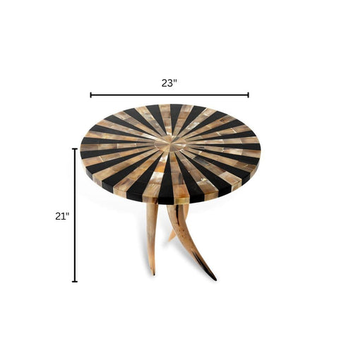 House Of Anantaa Furniture Black Horn Table