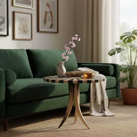 House Of Anantaa Furniture Black Horn Table