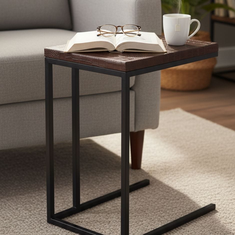 House Of Anantaa Furniture Brown Insert Table (Brown)