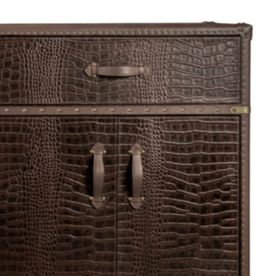 House Of Anantaa Furniture Brown Milano Trunk Cabinet