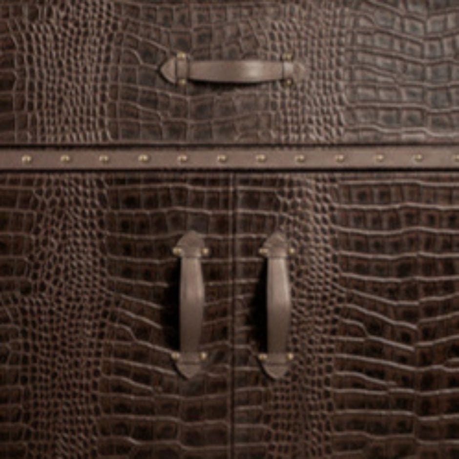 House Of Anantaa Furniture Brown Milano Trunk Cabinet