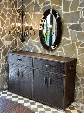 House Of Anantaa Furniture Brown Milano Trunk Cabinet