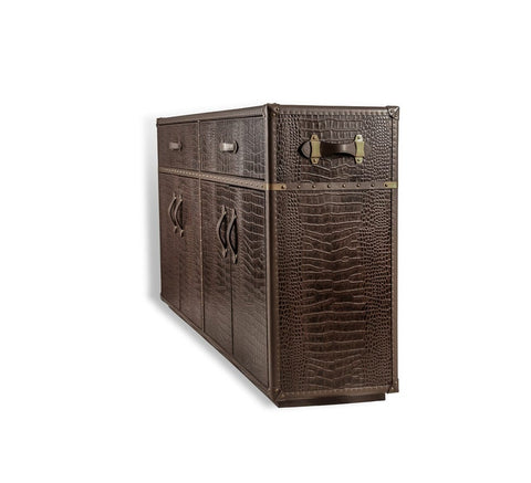 House Of Anantaa Furniture Brown Milano Trunk Cabinet