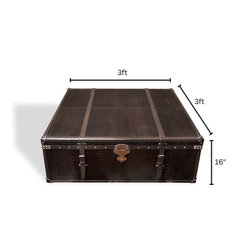 House Of Anantaa Furniture Brown Milano Trunk Coffee Table