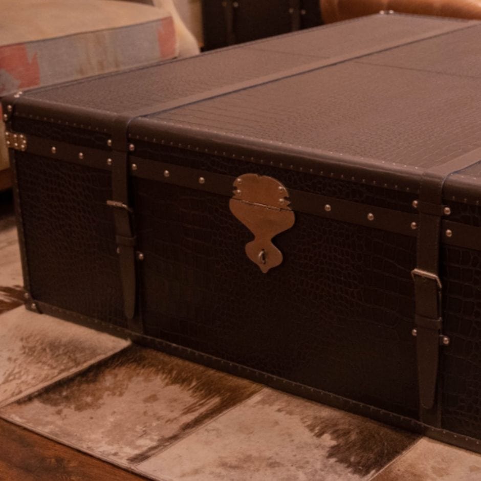 House Of Anantaa Furniture Brown Milano Trunk Coffee Table