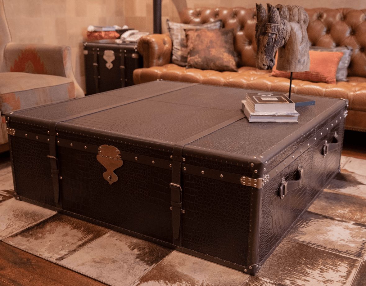 House Of Anantaa Furniture Brown Milano Trunk Coffee Table