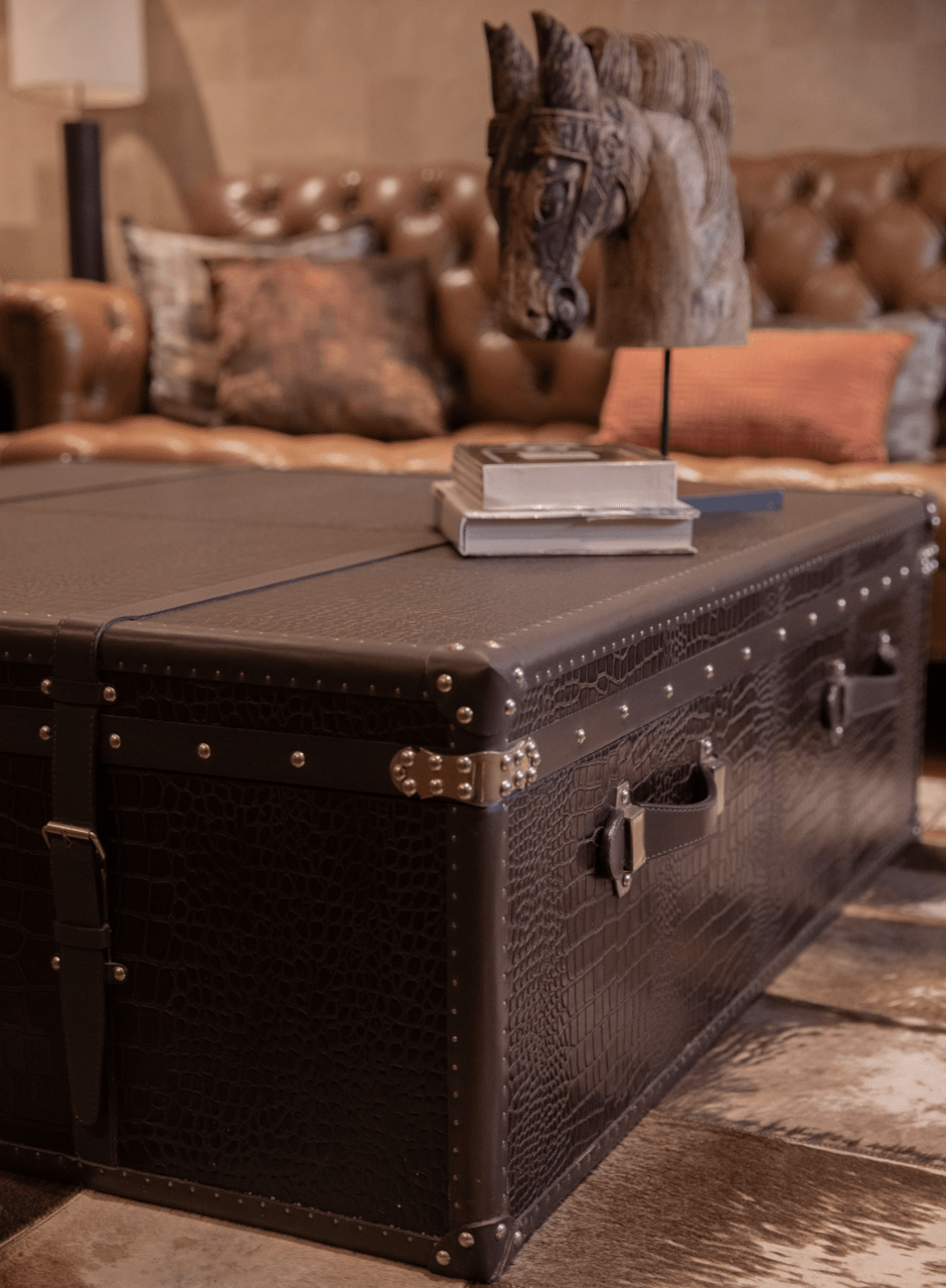 House Of Anantaa Furniture Brown Milano Trunk Coffee Table