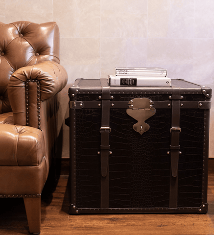 House Of Anantaa Furniture Brown Milano Trunk Side Table