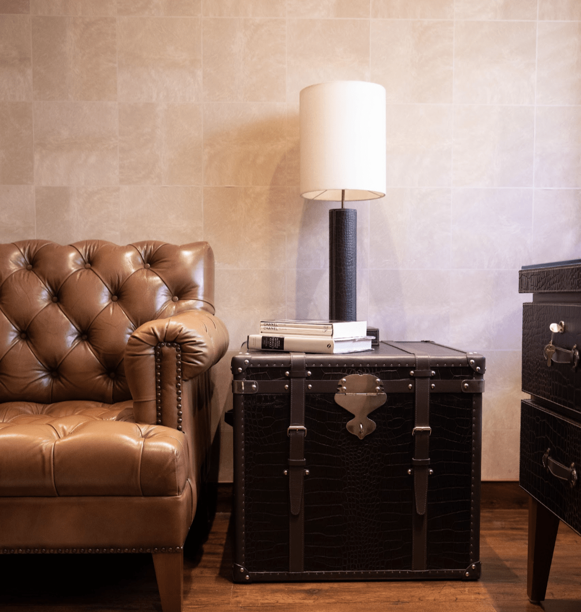 House Of Anantaa Furniture Brown Milano Trunk Side Table