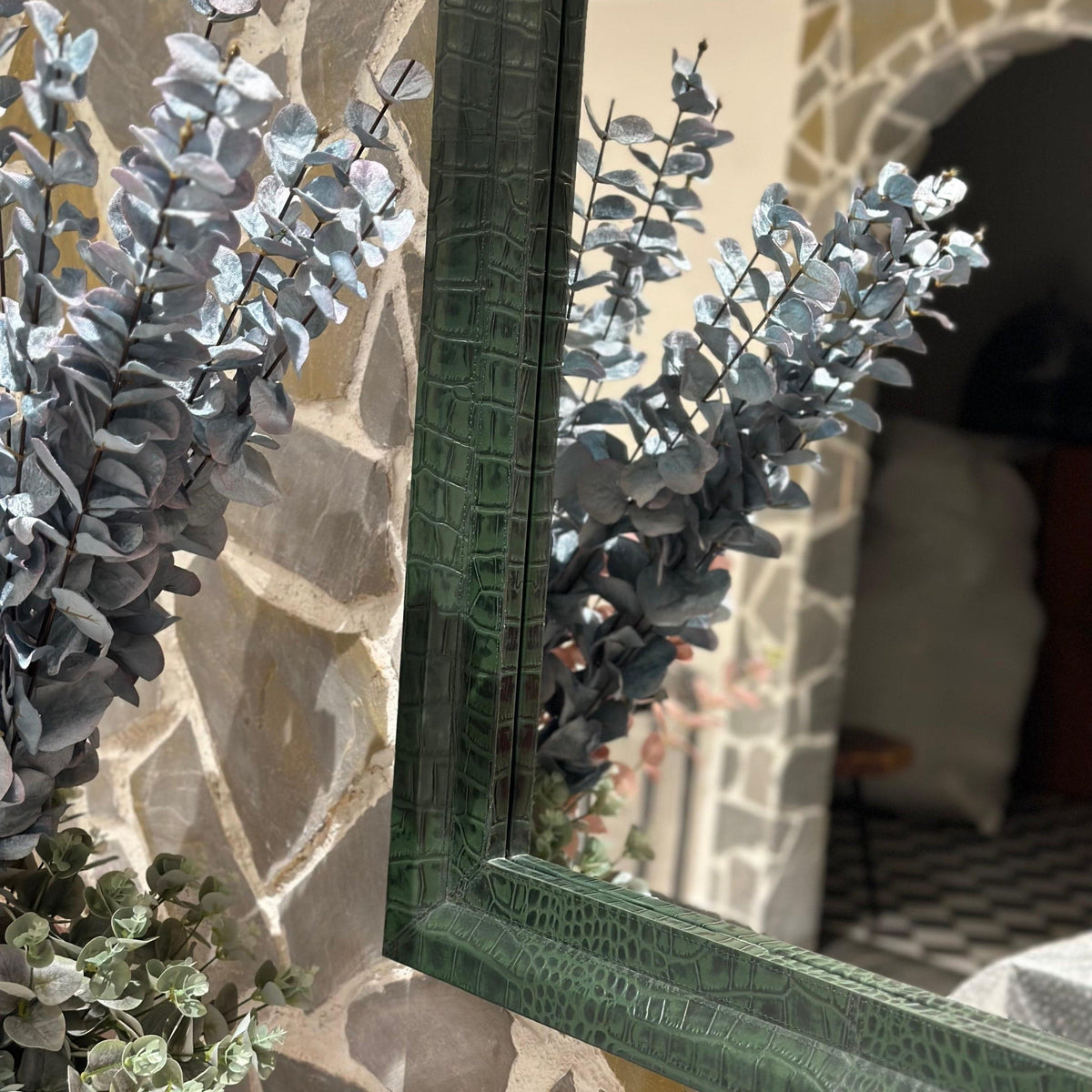 House Of Anantaa Furniture Green Anunaki Mirror