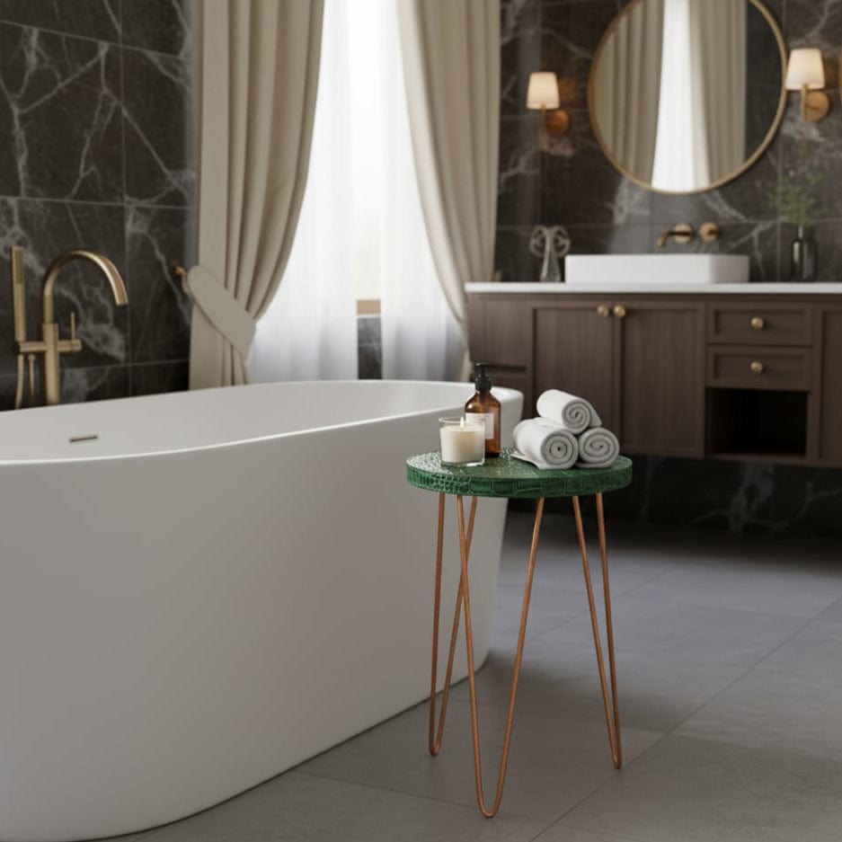 House Of Anantaa Furniture Green Byzantine Table- Medium