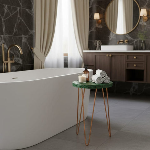 House Of Anantaa Furniture Green Byzantine Table- Medium