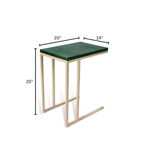 House Of Anantaa Furniture Green Insert Table (Green)