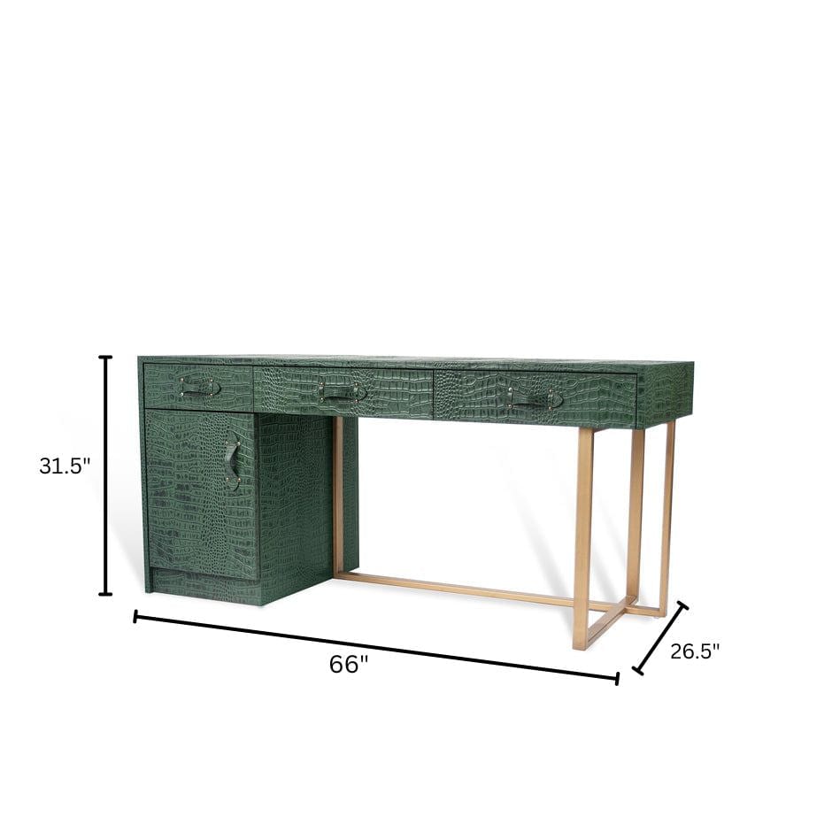House Of Anantaa Furniture Green Milano Office Desk