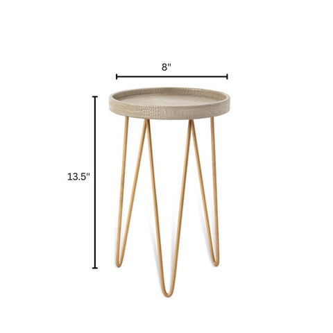 House Of Anantaa Furniture Grey Byzantine Table- Small