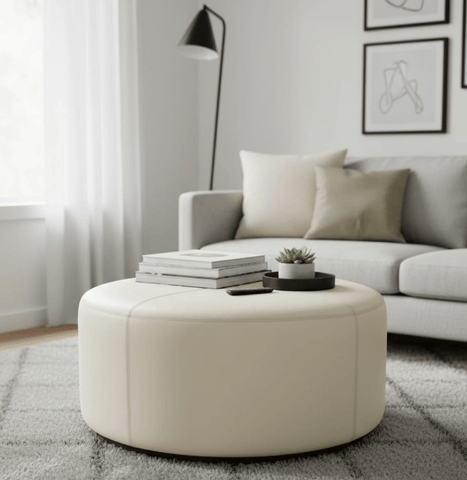 House Of Anantaa Furniture Grey Florence Ottoman