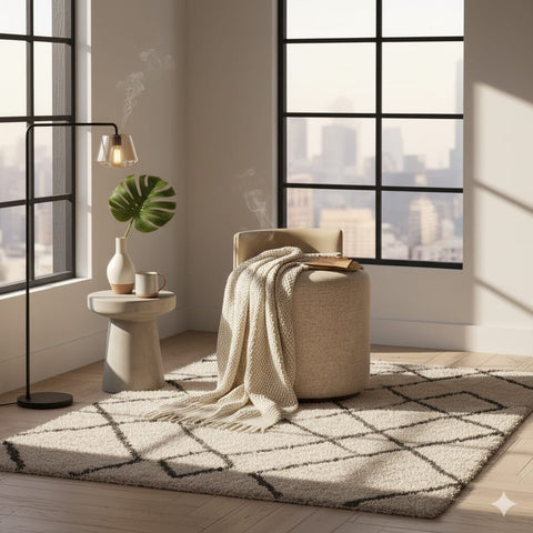 House Of Anantaa Furniture Grey Florence Puffy Chair