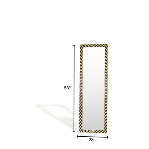 House Of Anantaa Furniture yellow/Black Sphinx Mirror