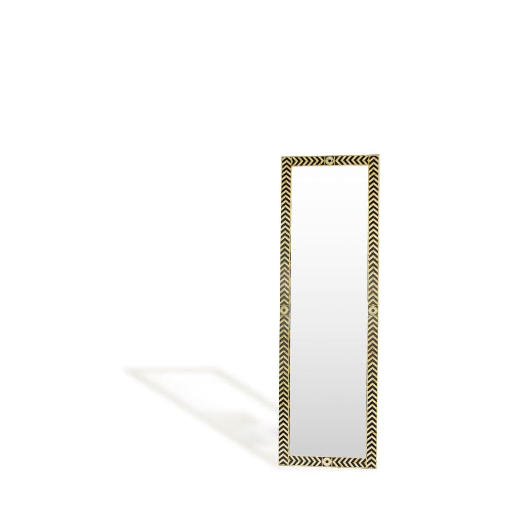 House Of Anantaa Furniture yellow/Black Sphinx Mirror