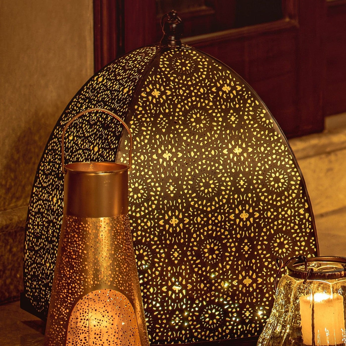 House Of Anantaa Lantern Black Akbar Lantern