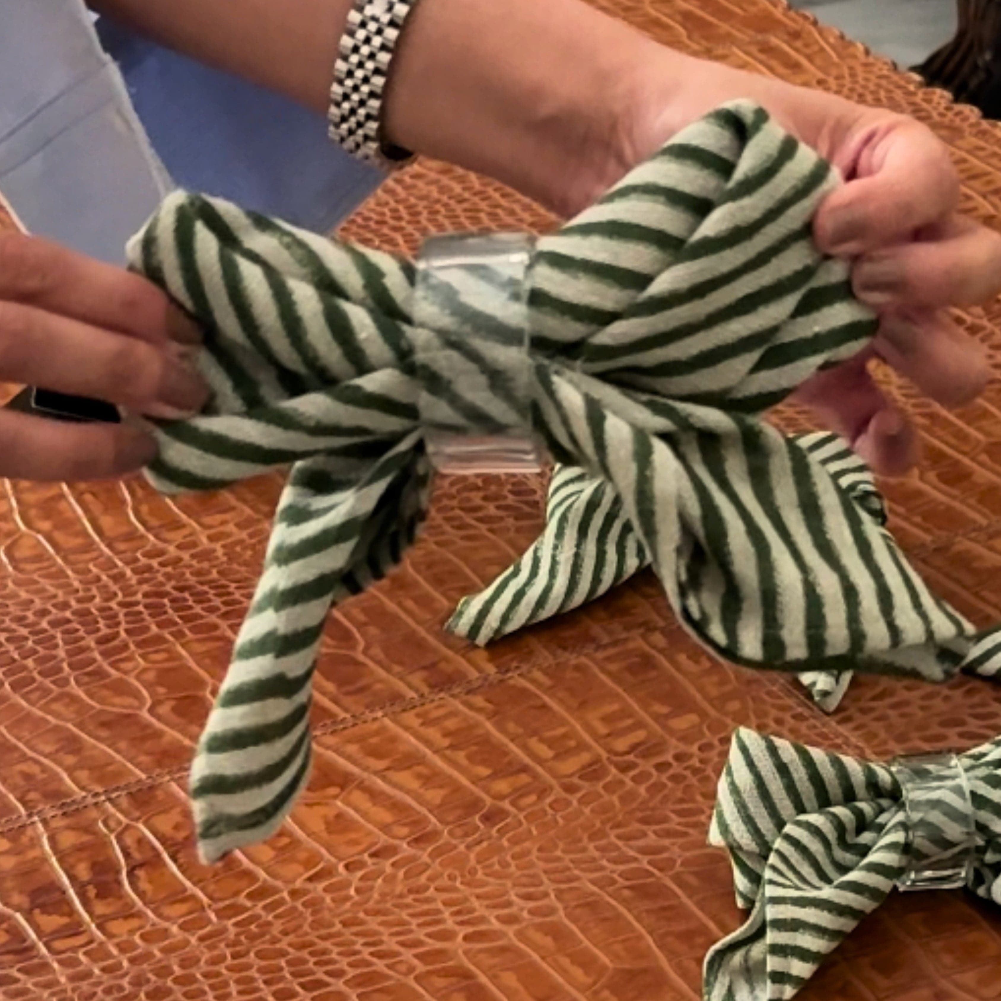 House Of Anantaa Napkin Ring Transparent Ice Napkin Rings-Set of 6