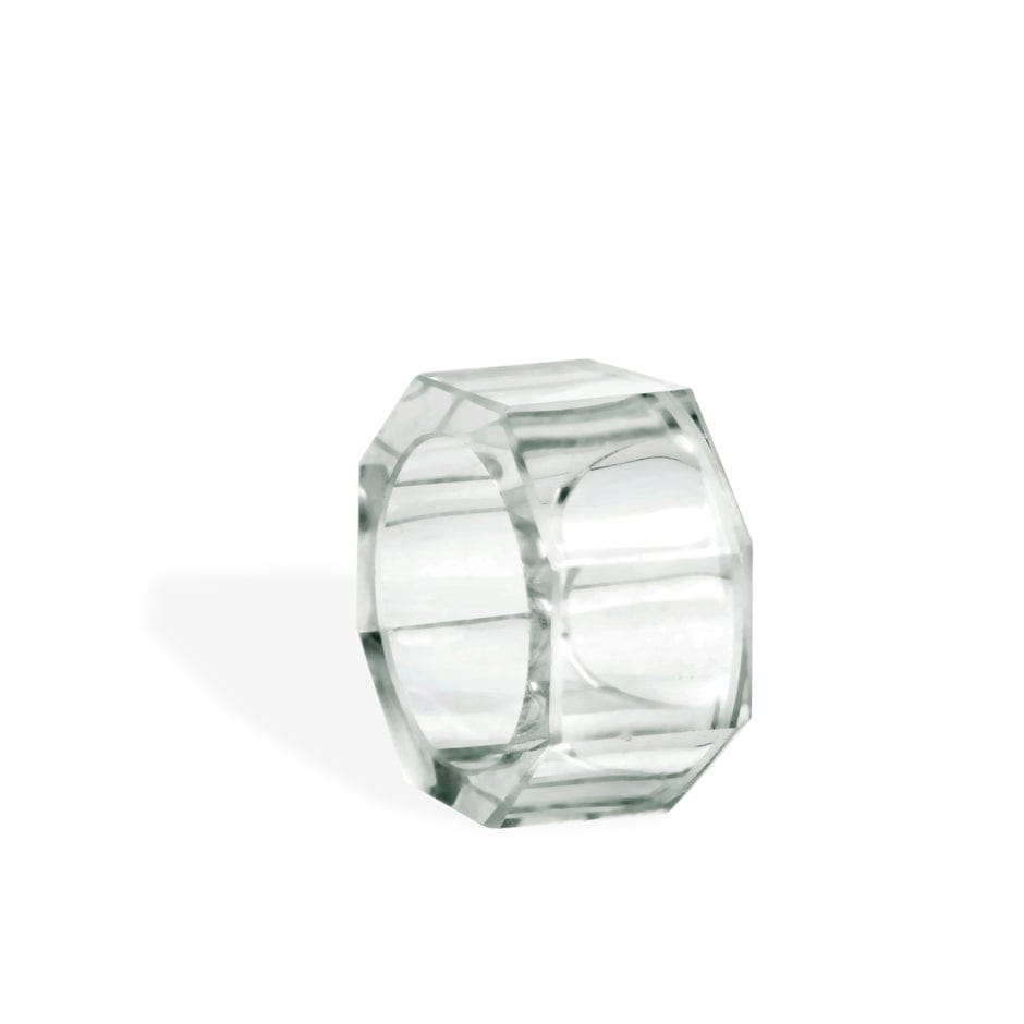 House Of Anantaa Napkin Ring Transparent Ice Napkin Rings-Set of 6