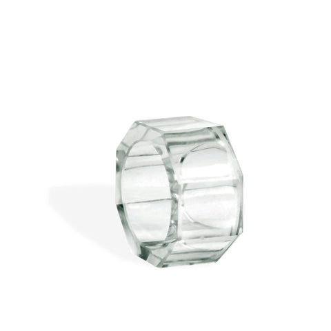 House Of Anantaa Napkin Ring Transparent Ice Napkin Rings-Set of 6