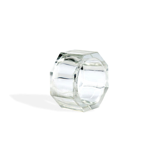 House Of Anantaa Napkin Ring Transparent Ice Napkin Rings-Set of 6
