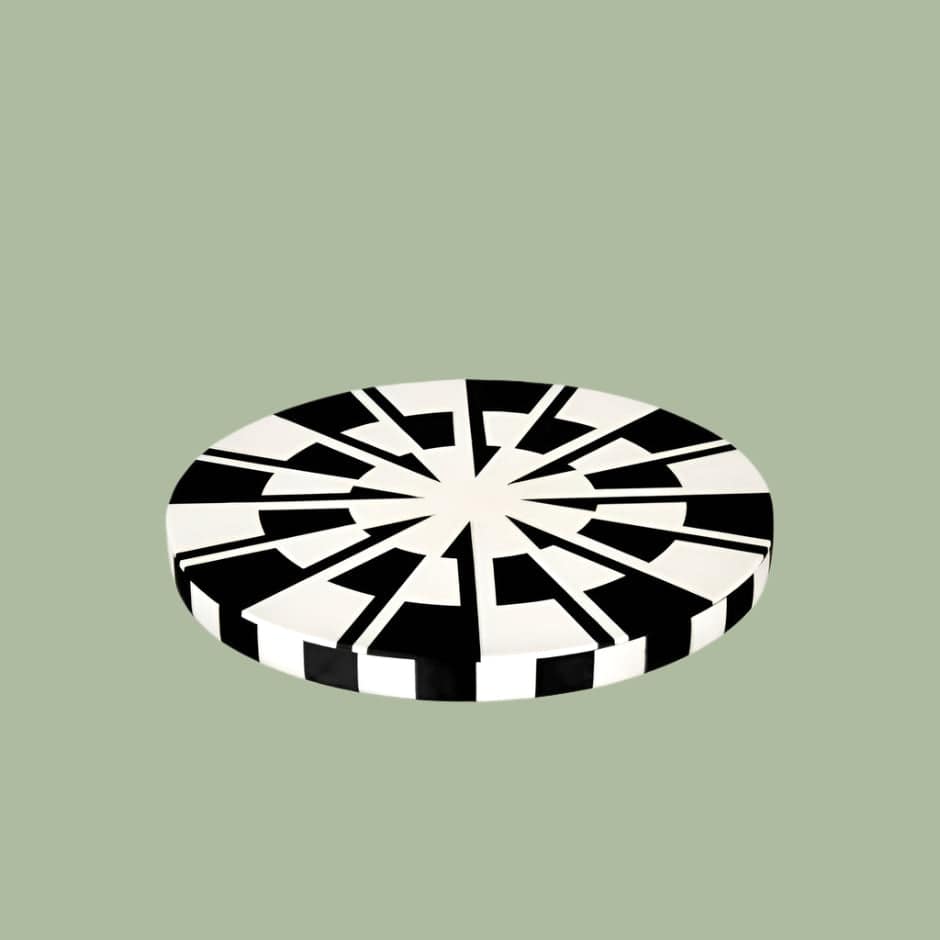 House Of Anantaa Platter & Bowl Black/White Kenya Platter