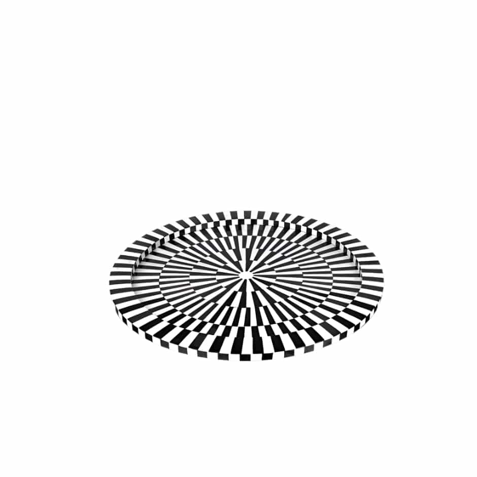 House Of Anantaa Platter & Bowl Black/White Safari Platter