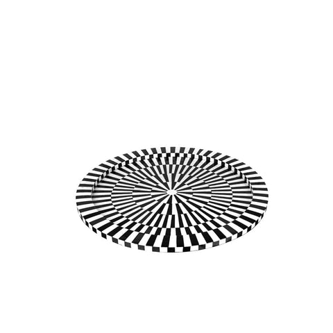 House Of Anantaa Platter & Bowl Black/White Safari Platter