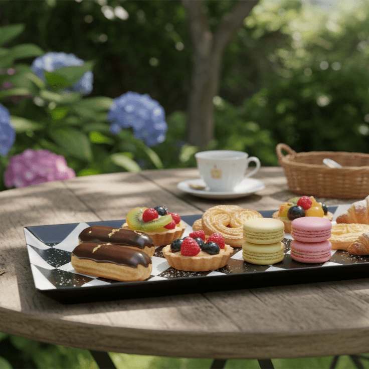 House Of Anantaa Platter & Bowl Black/White Zambia Platter